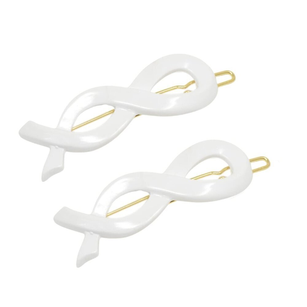 French Infinity Hair Clips Celluloid Small Elegant Secure for Women Girls